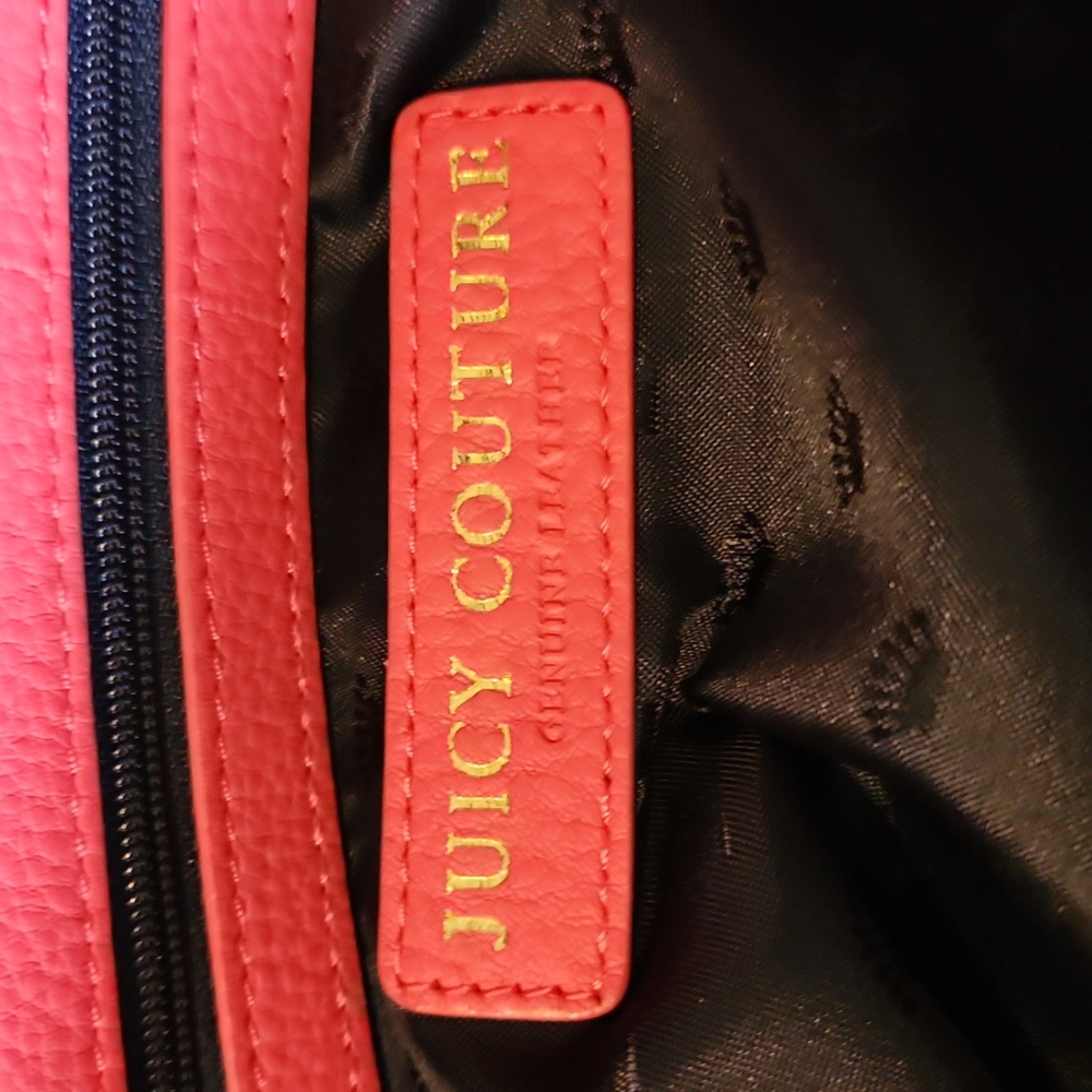 Juicy Couture Leather Tote Bag Pink - Picture 14 of 16